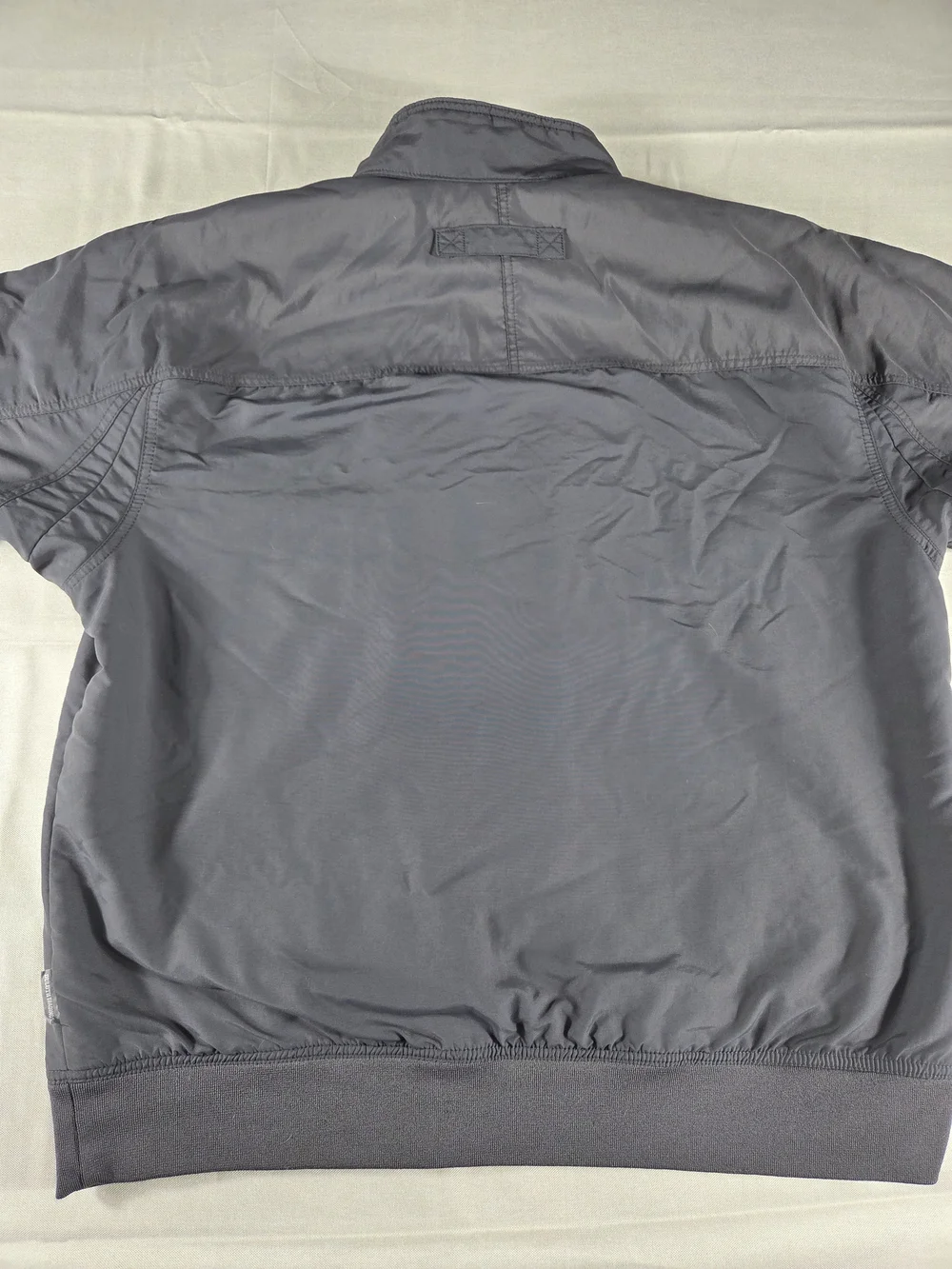Duluth Trading Co Fleece Lined Bomber Jacket Mens Large Gray Full Zip